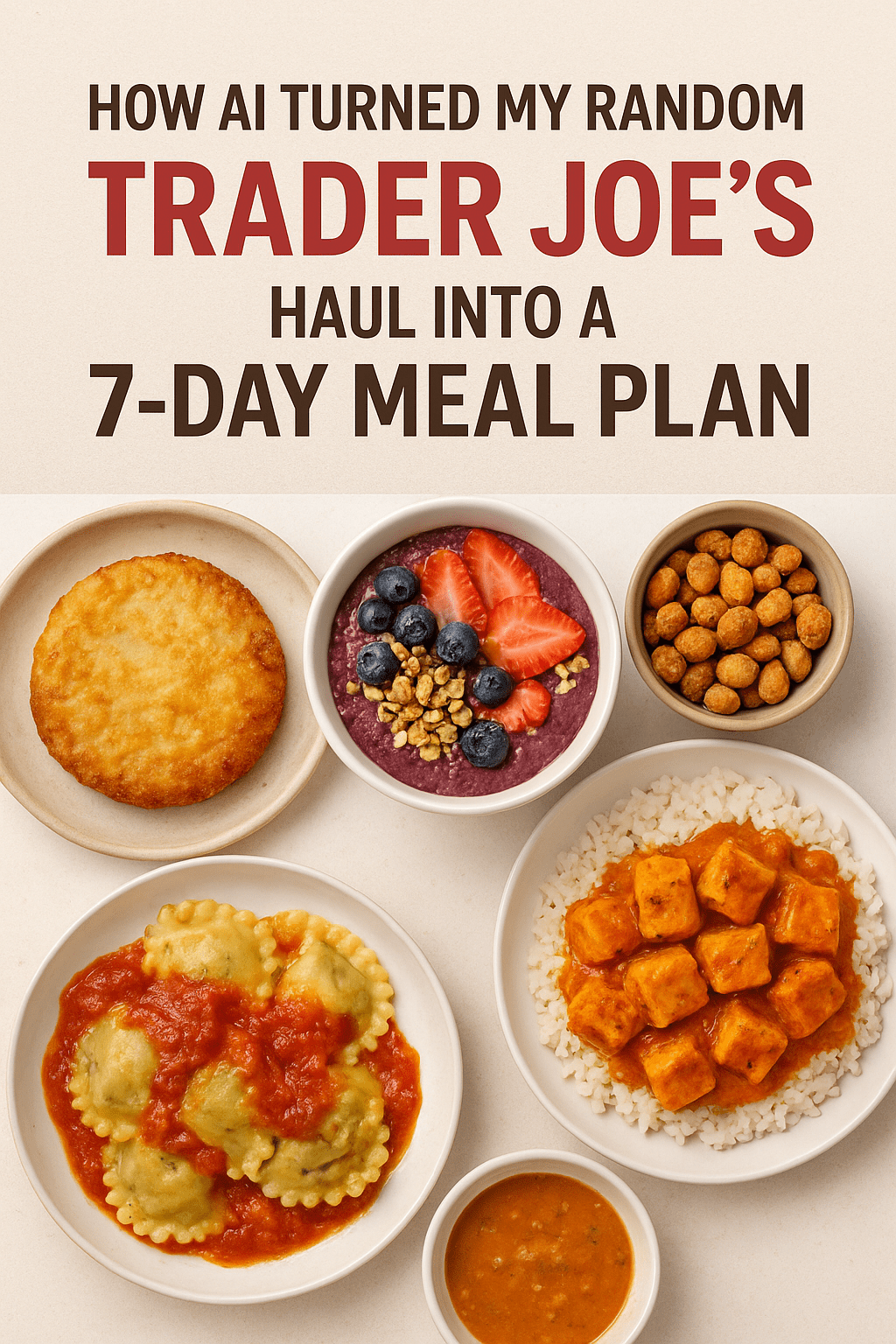 How AI Turned My Random Trader Joe’s Haul into a 7-Day Meal Plan (So I Didn’t Just Eat Lava Cake for&nbsp;Dinner)
