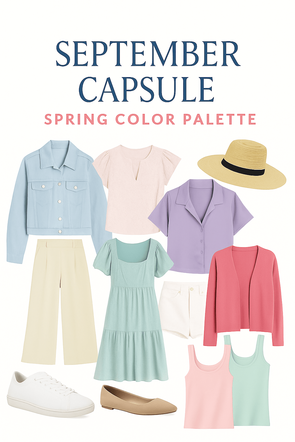 September Capsule Wardrobe — Spring Color&nbsp;Palette