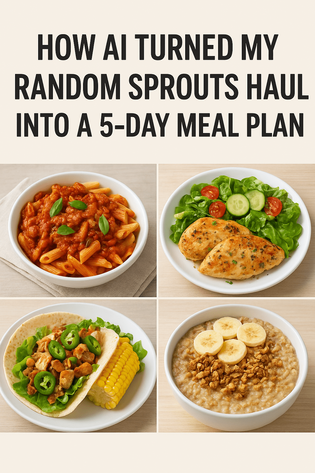 How AI Turned My Random Sprouts Haul into a 5-Day Meal Plan (So I Actually Ate Real Meals Instead of Just Snacking on&nbsp;Carrots)